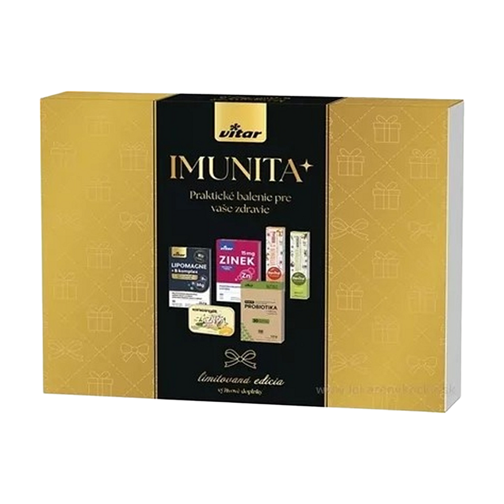 VITAR Box Imunita+ B-komplex + zinok + energit zázvor + probiotika + vitamín C + multivitamín