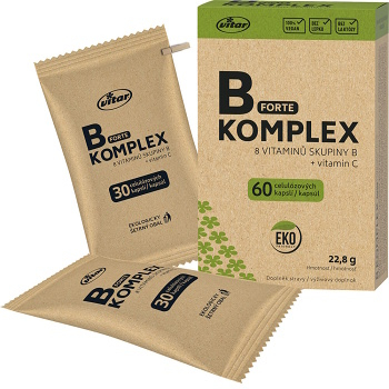 VITAR EKO B - komplex forte 60 kapsúl (Vitamín B -komplex) - Viaczložkové - obrázok 2/2