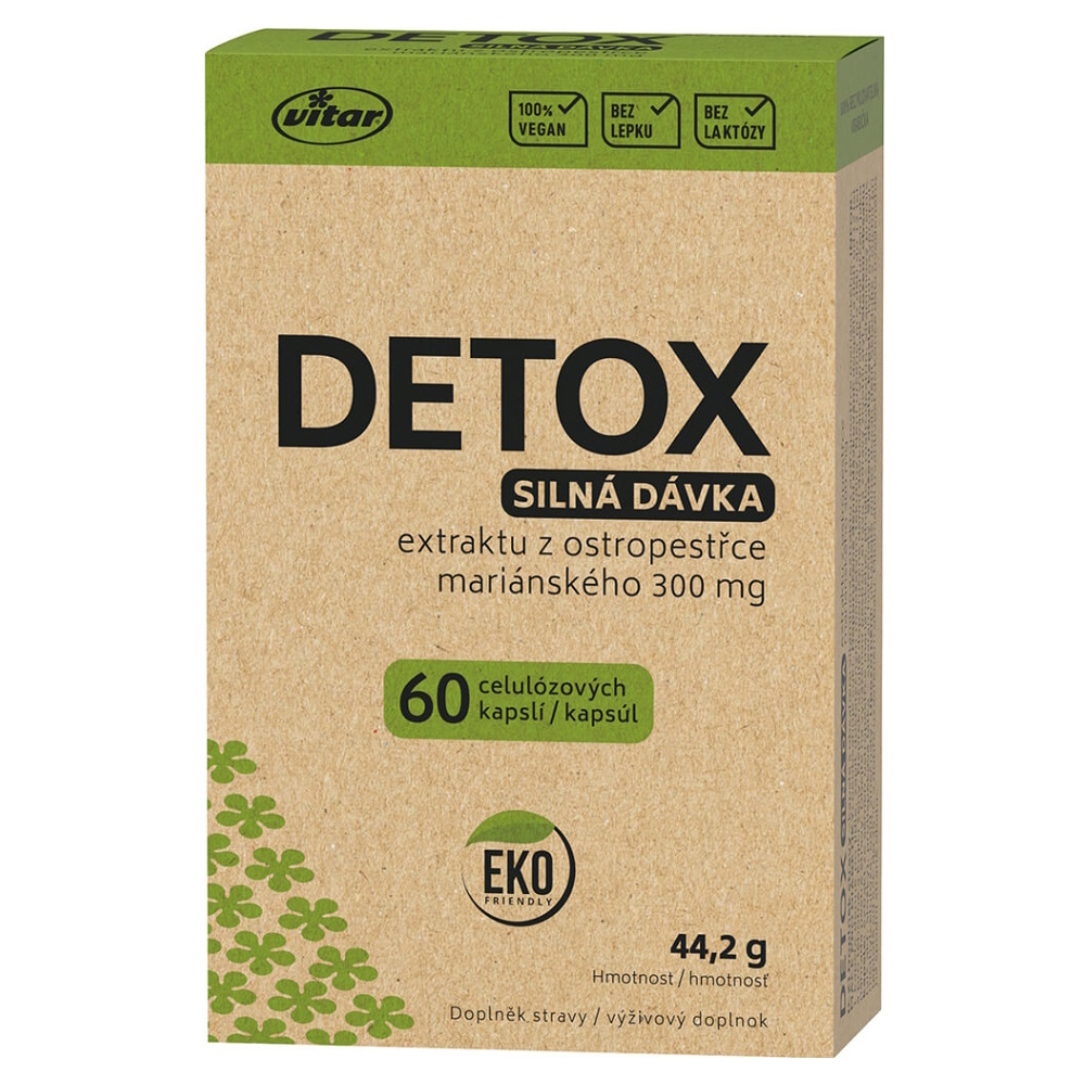 Vitar Detox kapsuly na detoxikáciu organizmu a podporu imunity 60 cps kúpite na Mojalekaren.sk