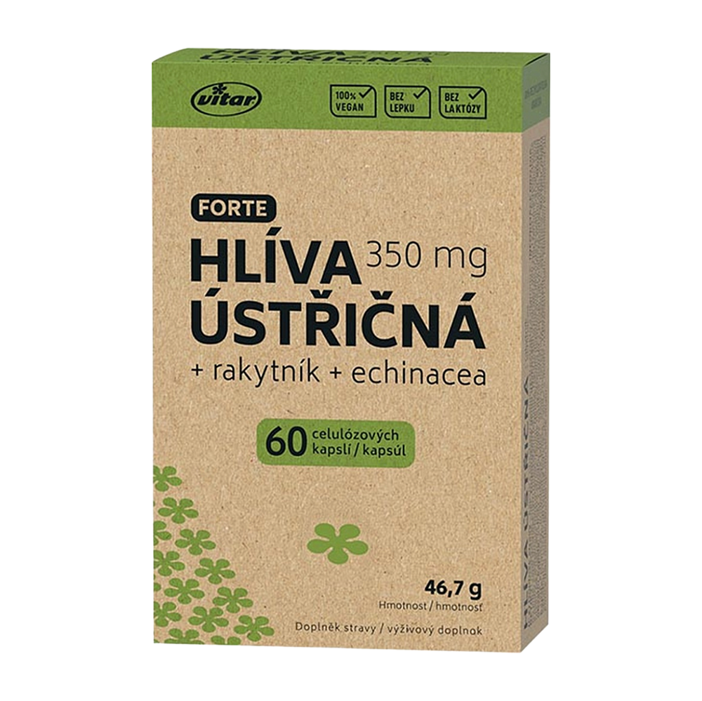 VITAR EKO Hliva ustricová + rakytník + echinacea 60 kapsúl