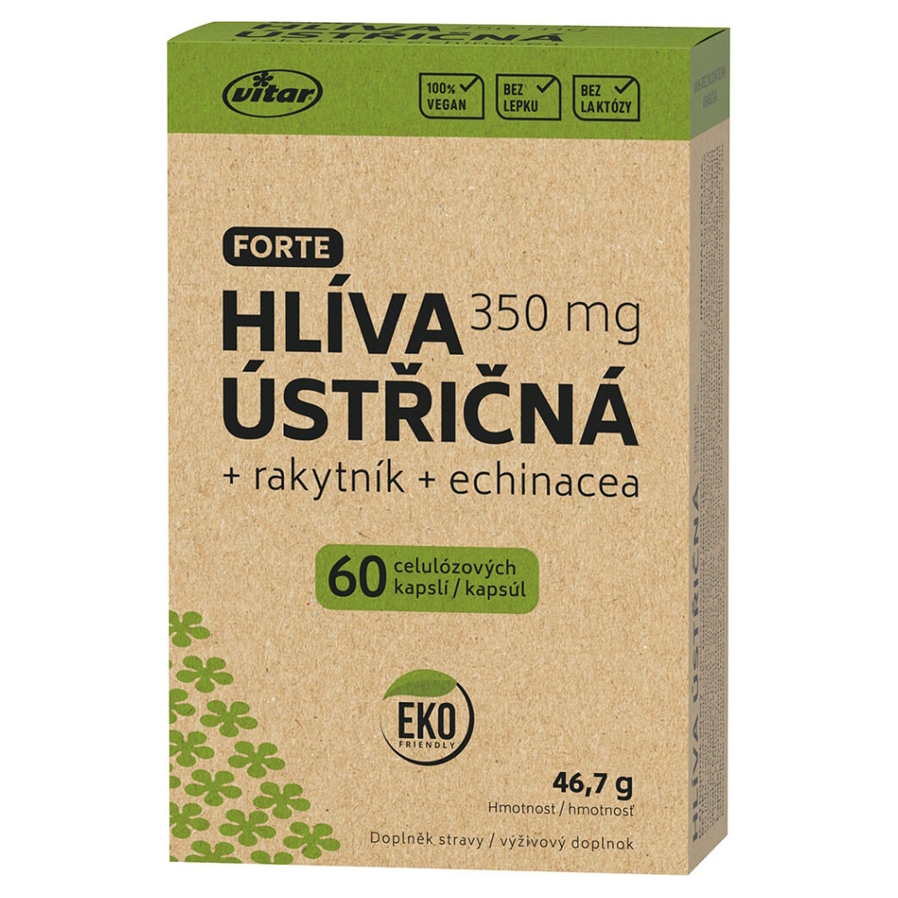 VITAR EKO Hliva ustricová + rakytník + echinacea 60 kapsúl kúpite na Mojalekaren.sk