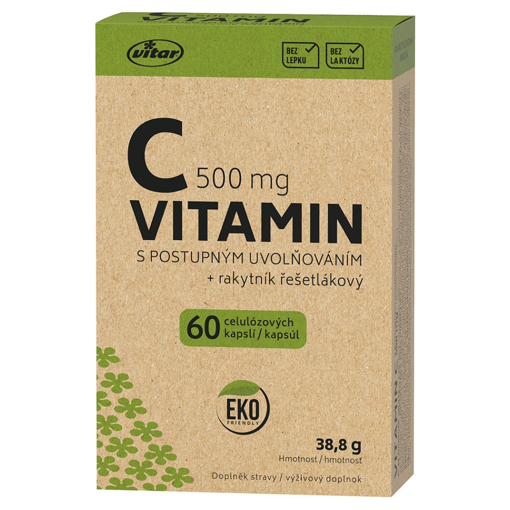 VITAR EKO Vitamín C 500 mg + rakytník 60 kapsúl