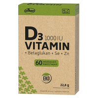 VITAR EKO Vitamín D3 1000IU + betaglukán 60 kapsúl