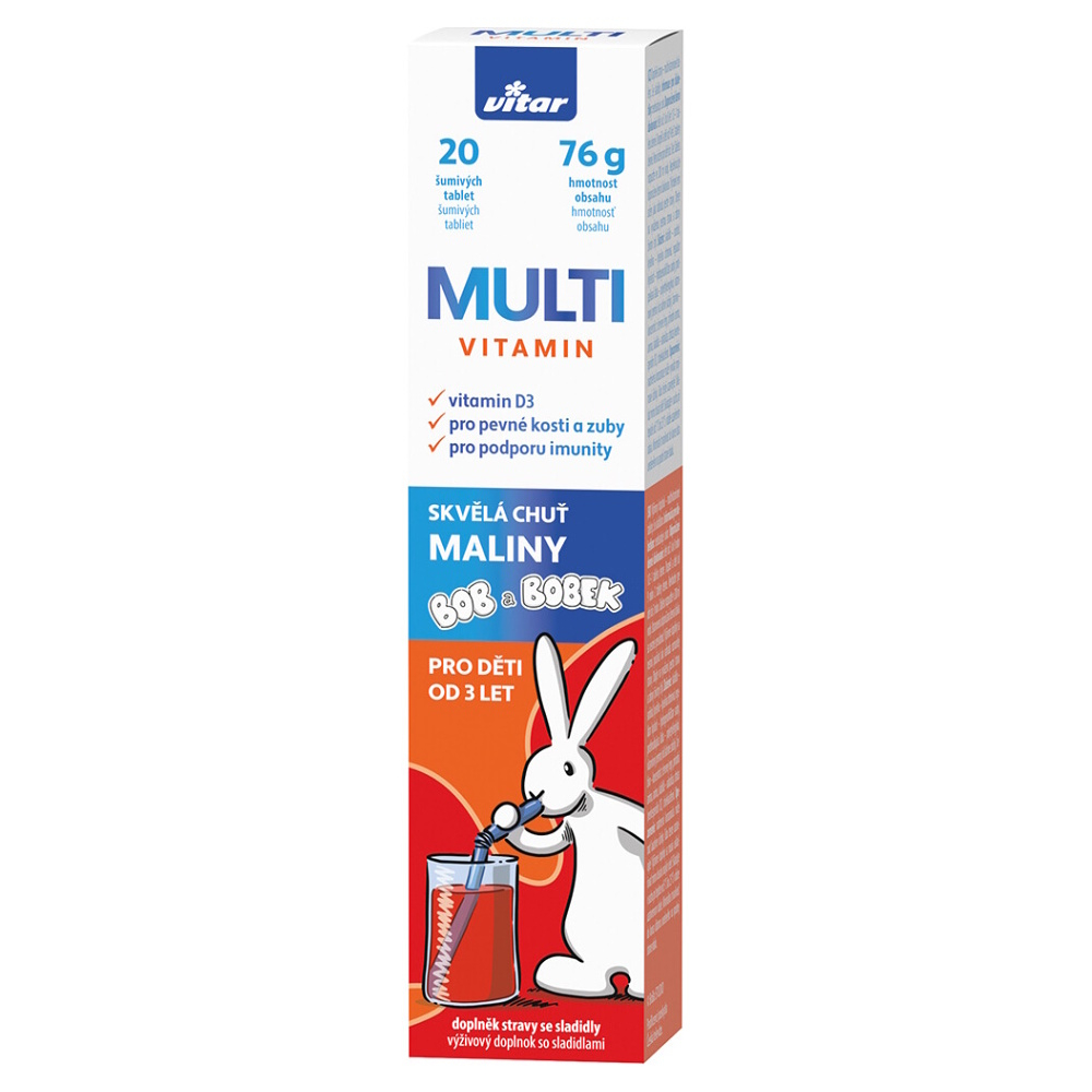 VITAR Kids multivitamín 20 šumivých tabliet kúpite na Mojalekaren.sk