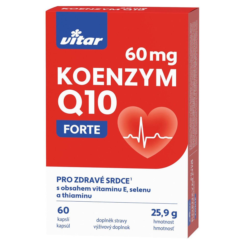 E-shop VITAR Koenzým Q10 60 mg forte 60 kapsúl