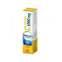 REVITAL Vitamín C 1000 mg Citrón 20 šumivých tabliet