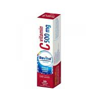 REVITAL Vitamín C 500 mg Lesná jahoda 20 šumivých tabliet