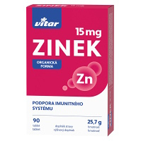 VITAR Zinok 15 mg 90 tabliet