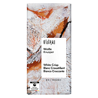 VIVANI Čokoláda biela chrumkavá BIO 80 g