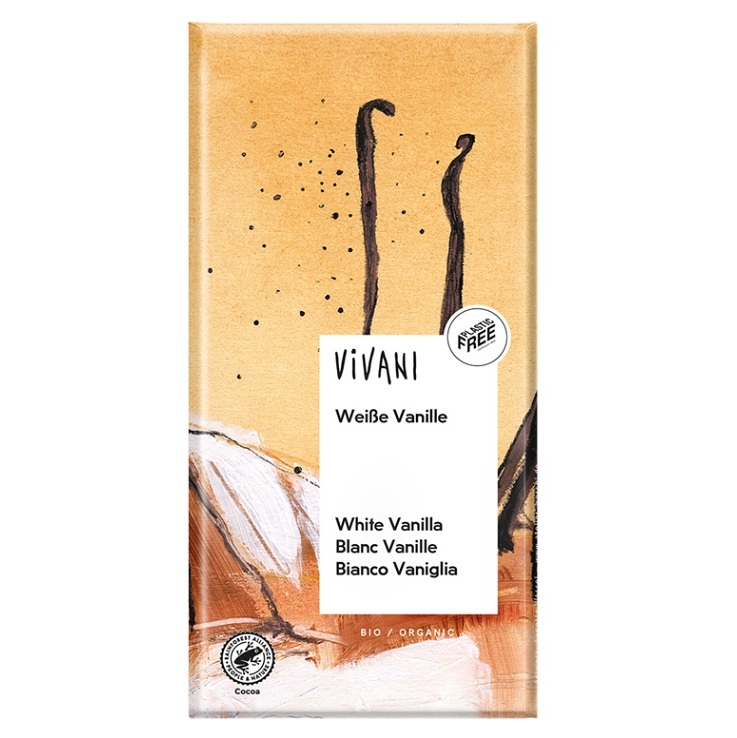 E-shop VIVANI bio čokoláda biela s vanilkou 100 g