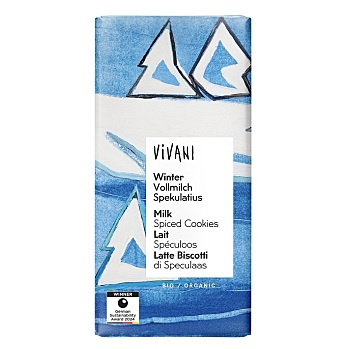 VIVANI Čokoláda mliečna zimná BIO 100 g (Čokolády) - BIO, Mliečne