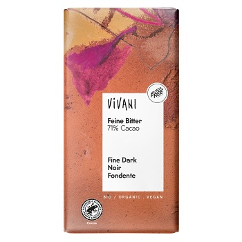 VIVANI Horká čokoláda 71% 100 g BIO (Čokolády) - Horké, BIO