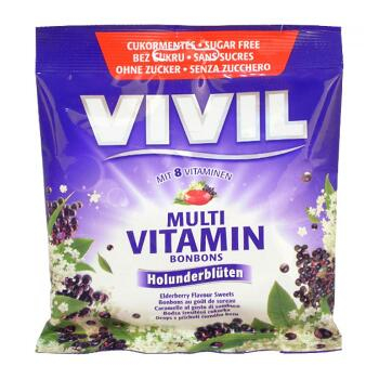 VIVIL Multivitamín čierny bez cukru 60 g