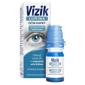 VIZIK Lumina očné kvapky 10 ml (Kvapky do očí) - Upokojujúci, Čistiace, Pre nositeľky kontaktných šošoviek