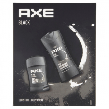 AXE Black Sprchový gél 250 ml + tuhý dezodorant 50 ml Darčekové balenie, poškodený obal