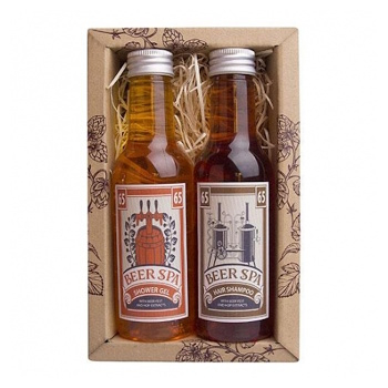 BEER SPA Sprchový gél 200 ml a vlasový šampón 200 ml Darčekové balenie (Kozmetické balíčky)