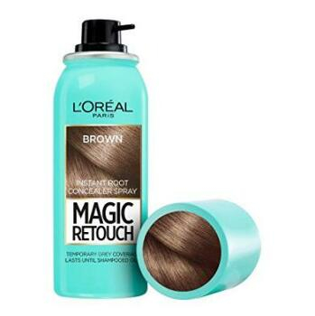 L'ORÉAL Magic Retouch vlasový korektor šedín a odrastov 02 Dark Brown 75 ml