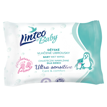 LINTEO Baby Vlhčené obrúsky Ultra Sensitive 10 ks