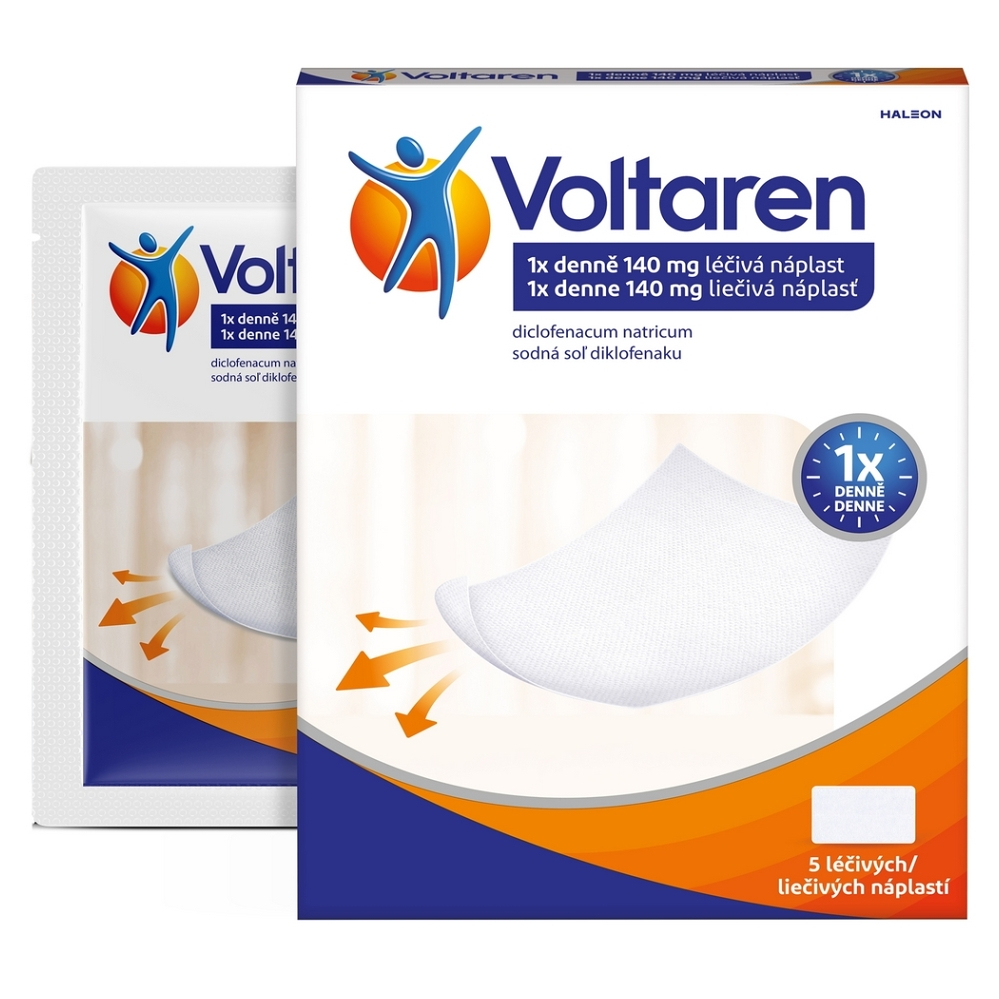 VOLTAREN 1x denne 140 mg liečivá náplasť 5 ks kúpite na Mojalekaren.sk