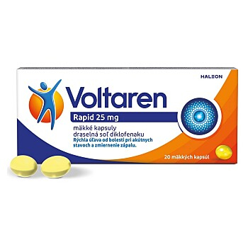 VOLTAREN Rapid 25 mg 20 kapsúl (Na bolesť chrbta) - Rýchly účinok