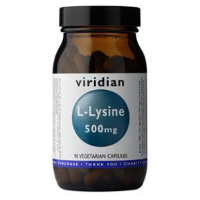 Viridian Nutrition L-Lysine 500 mg podpora rastu svalov 90 cps