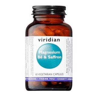 VIRIDIAN Nutrition Magnesium B6 & Saffron 60 kapsúl (Magnézium (Horčík)) - Viaczložkové
