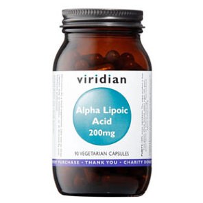 VIRIDIAN Nutrition alpha lipoic acid 200 mg 90 kapsúl
