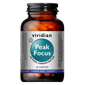 VIRIDIAN Nutrition Organic Peak Focus 60 kapsúl