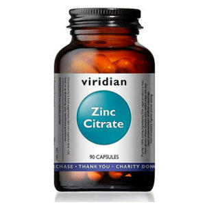 VIRIDIAN Nutrition Zinc Citrate 90 kapsúl