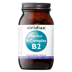 Viridian Nutrition High Two B2 B-Complex komplex vitamínu B na normálnu činnosť nervovej sústavy a pre krásnu pleť 90 cps