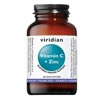 VIRIDIAN Nutrition vitamín C + zinok 100 g