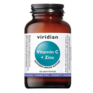 VIRIDIAN Nutrition vitamín C + zinok 100 g, expirácie