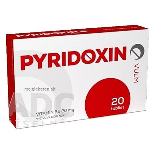 E-shop VULM PYRIDOXIN tbl (vitamín B6 20 mg) 1x20 ks