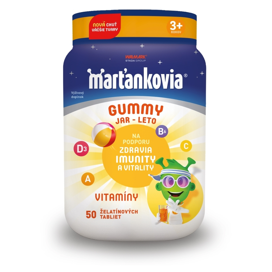 WALMARK Marťankovia gummy jar - leto 50 želatínových tabliet kúpite na Mojalekaren.sk