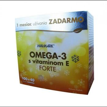 WALMARK Omega 3 vitamín E forte 100 + 40 kapsúl ZADARMO poškozený obal