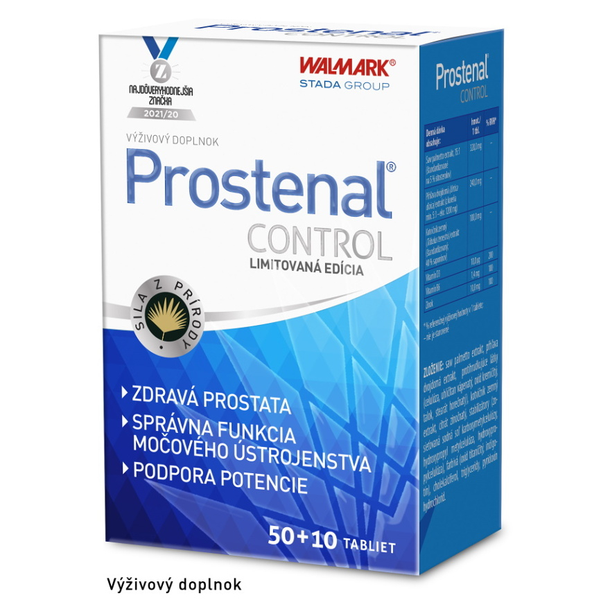 WALMARK Prostenal CONTROL, tbl 50+10 navyše (60ks) kúpite na Mojalekaren.sk