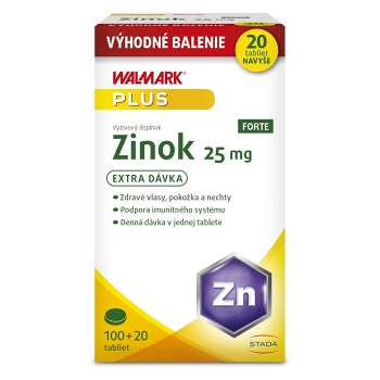 WALMARK Zinok FORTE 25 mg 100+20 tabliet