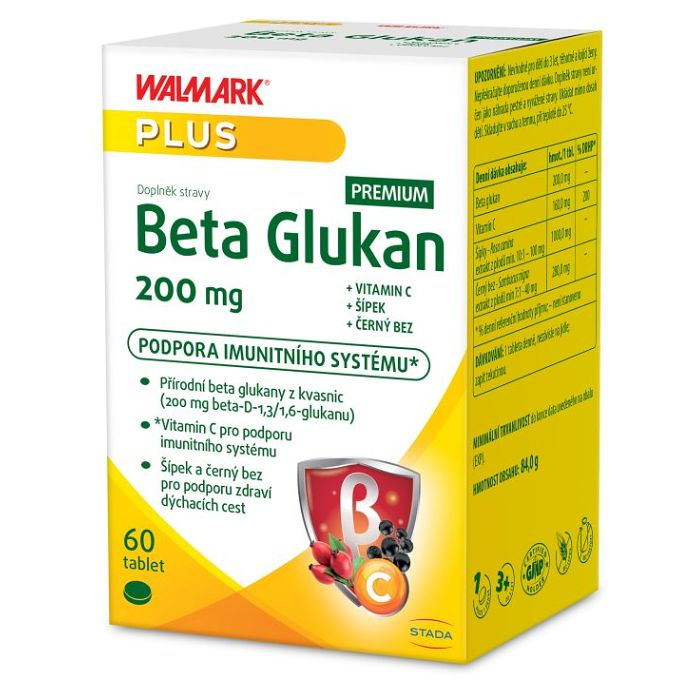 Walmark Beta Glukan 200 mg tablety na podporu imunitného systému 60 tbl