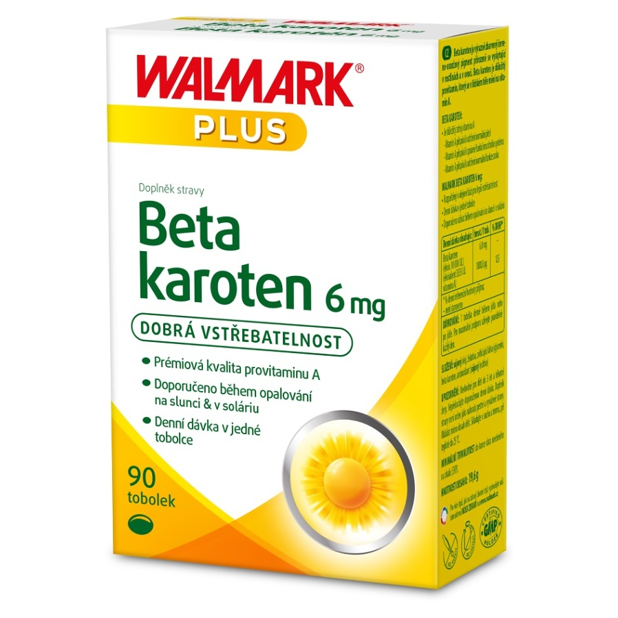 Walmark Beta carotene 6 mg tobolky pre zdravie zraku a pokožky 90 cps