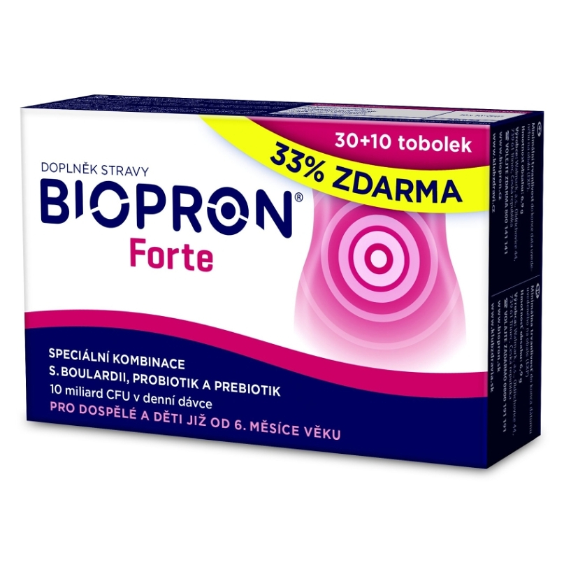 BIOPRON Forte 30 kapsúl +10 kapsúl ZADARMO kúpite na Mojalekaren.sk