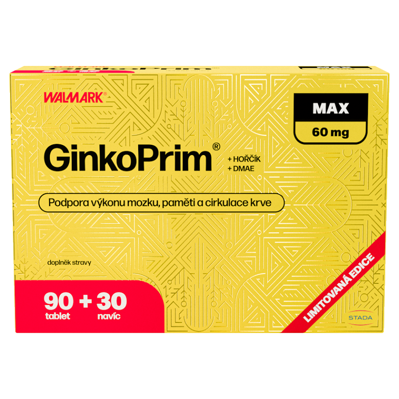 WALMARK GinkoPrim MAX 60 mg 90 + 30 tabliet NAVYŠE