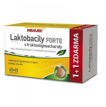WALMARK Laktobacily FORTE s fruktooligosacharidy 60+60 tabliet