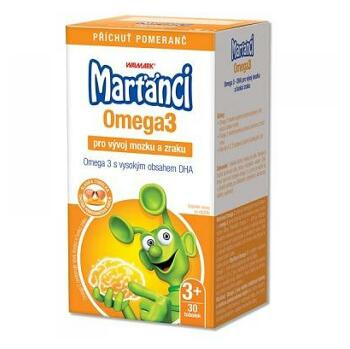 WALMARK Marťankovia Omega 3 pomaranč 30 kapsúl