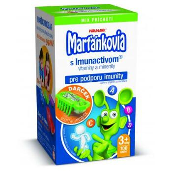 WALMARK Marťankovia s Imunoactivom MIX príchutí 100 tabliet + DARČEK Marťachrobák : Výpredaj