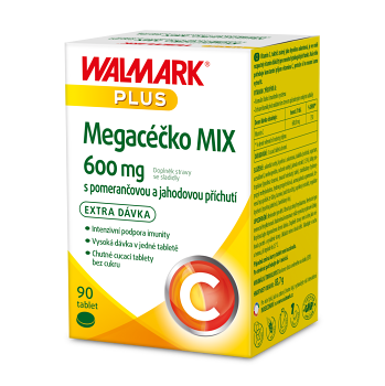 WALMARK Megacéčko Mix Vitamín C 600mg 90 tabliet