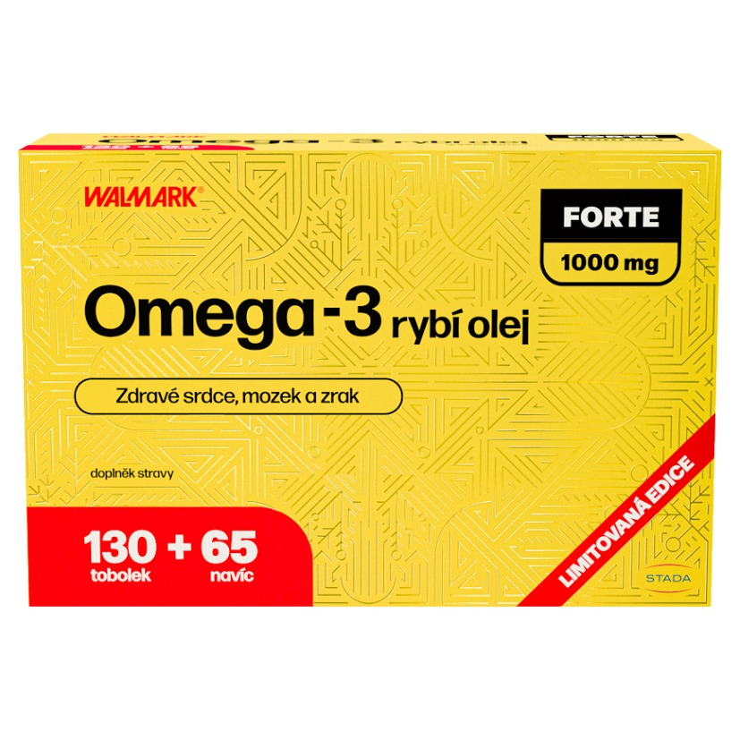 WALMARK Omega 3 forte 1000 mg 130 + 65 kapsúl NAVYŠE