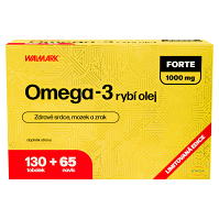 WALMARK Omega 3 forte 1000 mg 130 + 65 kapsúl NAVYŠE