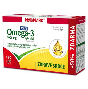 WALMARK Omega 3 rybí olej FORTE cps 120+60 ks zadarmo (180 ks)