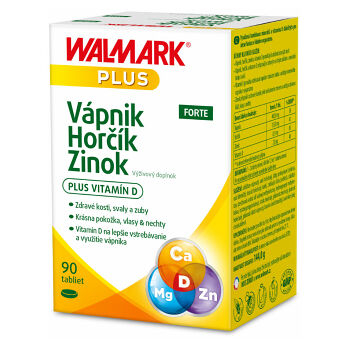 WALMARK Vápnik Horčík Zinok Forte 90 tabliet