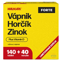 WALMARK Vápnik Horčík Zinok Forte 140 + 40 tabliet NAVYŠE